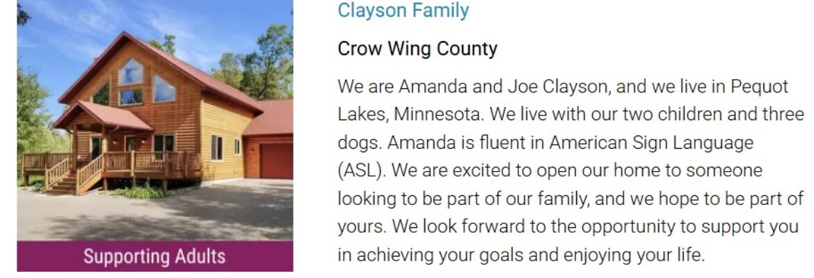 Clayson Family – Pequot Lakes, MN